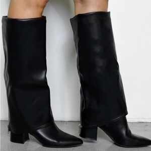 Marc Fisher Black Knee-High Boots